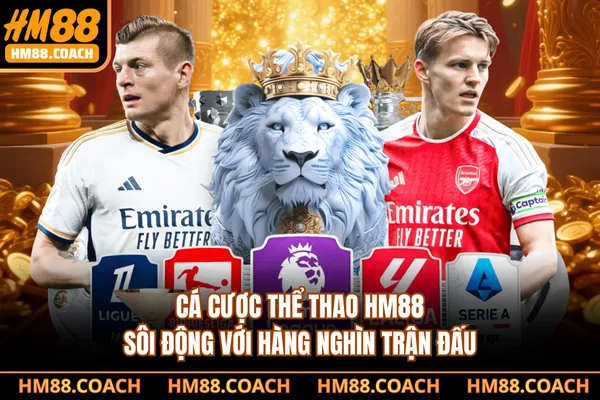 Cá cược thể thao HM88 sôi động với hàng nghìn trận đấu